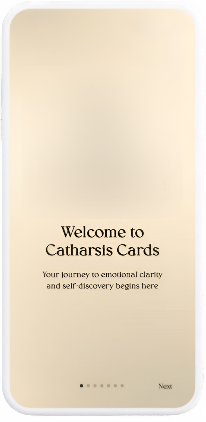Catharsis Cards App Screenshot